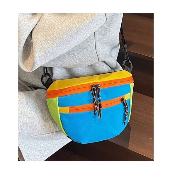 Crossbody Bag Colorblock Multi New - Picture 4 of 7